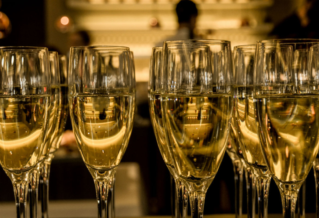Celebration champagne toast cheers at party