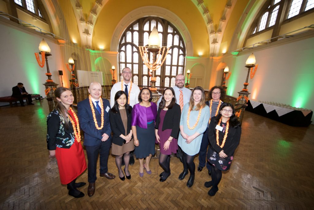 India institute team gathered in the Great Hall