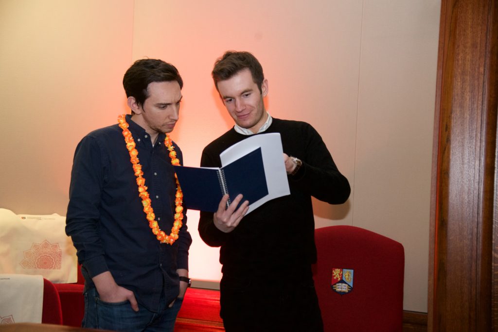 Event attendees chatting