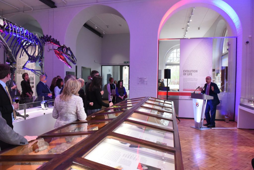 Vice chancellor talking in the Lapworth