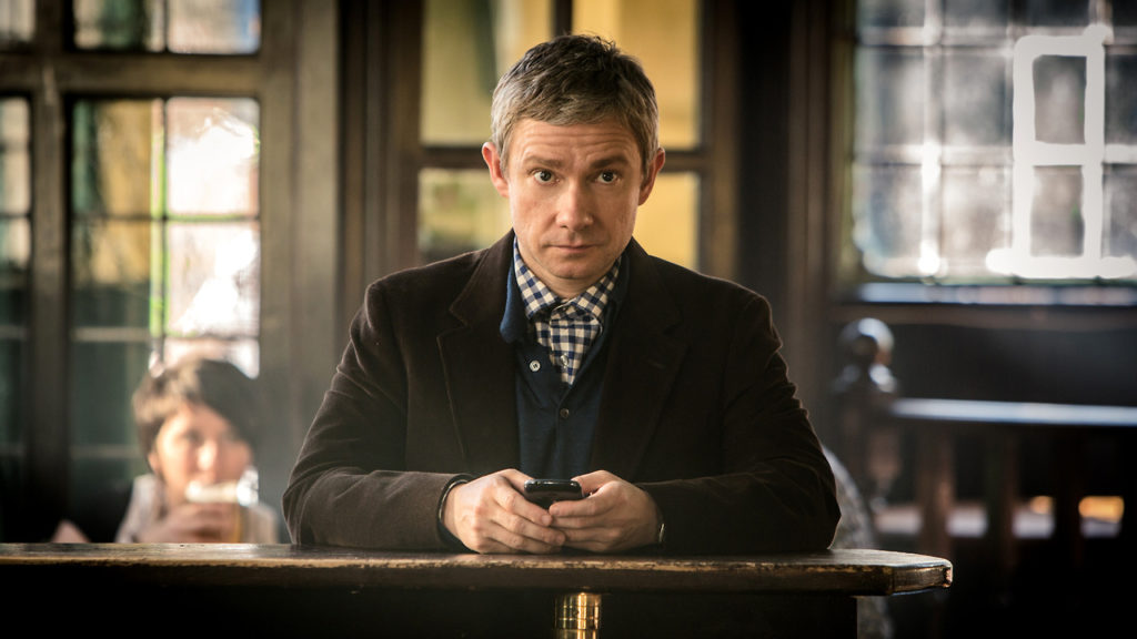 Martin Freeman as Dr Watson from Sherlock
