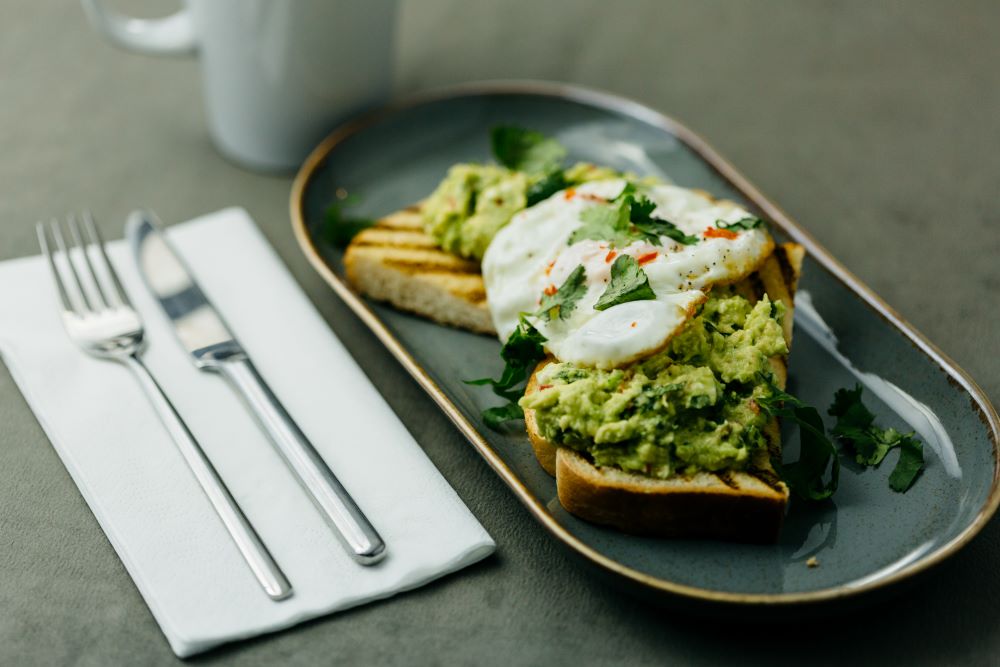 avocado and egg toast brooks