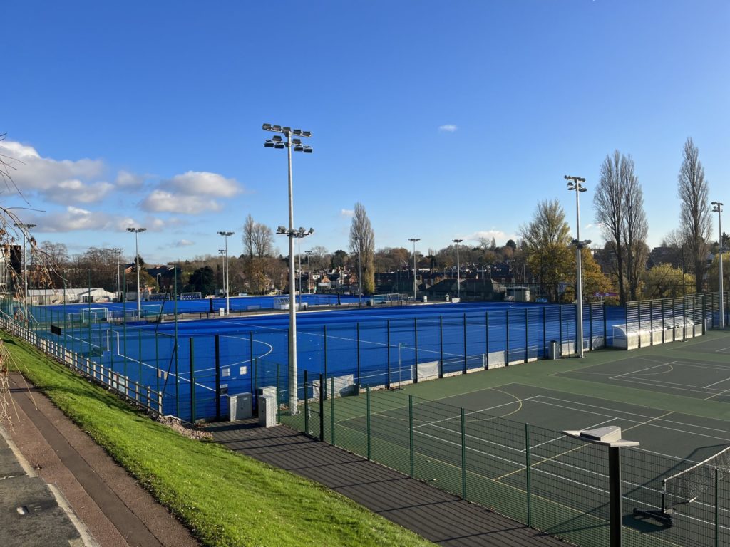 University sports pitches