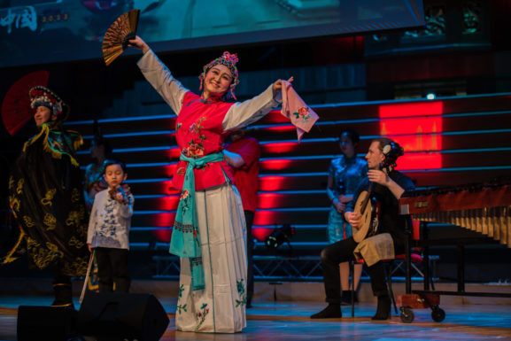 Lunar New Year Concert- performers in action.