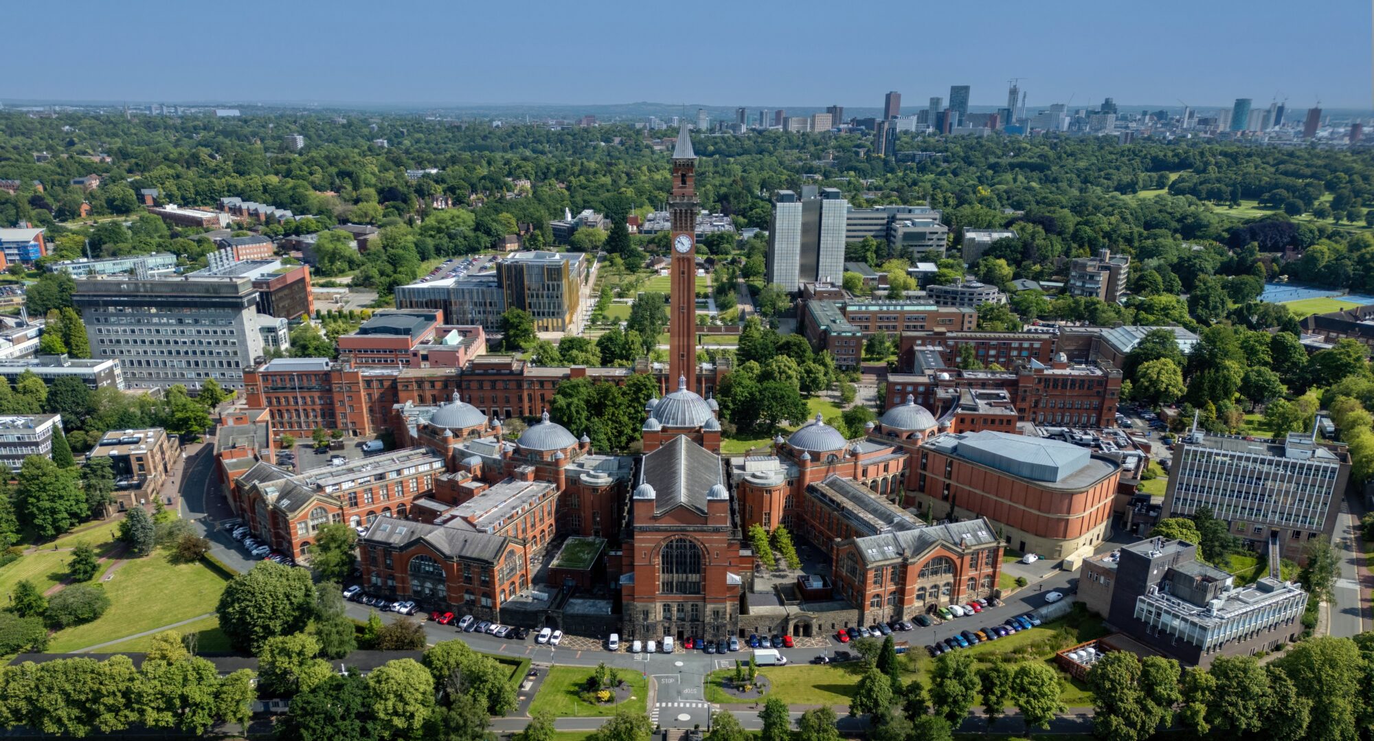 Aerial image of campus