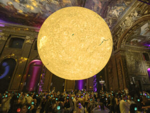 Silent Disco beneath Helios, Old Royal Naval College, UK © Jolade Olusanya 1