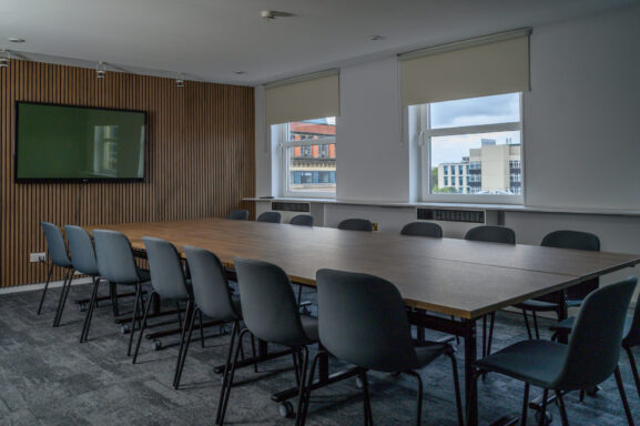 The Mailbox venue set up.